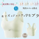 【選べる2枚セット】ジュニアブラ 学生ブラ 胸の成長 健康的 快適 シームレス ブラトップ ナイトブラ カップ付き ブラジャー ノンワイヤー ハーフトップ サポ...