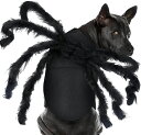 【部分短納期】ハロウィン コスプレ 蜘蛛 犬用 猫用 ペット変身服 着ぐるみ くも 蜘蛛 クモ 中大型 仮装 調整可能 スパイダー 飾り ペット服 ハロウィン仮装 小型犬 コスチューム 写真 撮影道具 ドッグウェア マジックテープ 変身グッズ ペット用品 パーティー
