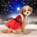 ペット クリスマス 犬服 ワンピース スパンコール リボン ドッグウェア ドレス チュールスカート コスプレ コスチューム ハロウィン ペット サンタクロース ...
