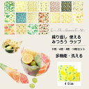 【3枚・6枚・8枚・10枚セット】みつろうラップ 蜜蝋ラップ 繰り返し使えるラップ エコラップ サステナブル キッチン用品 プラスチックフリー ラップ再利用可能...