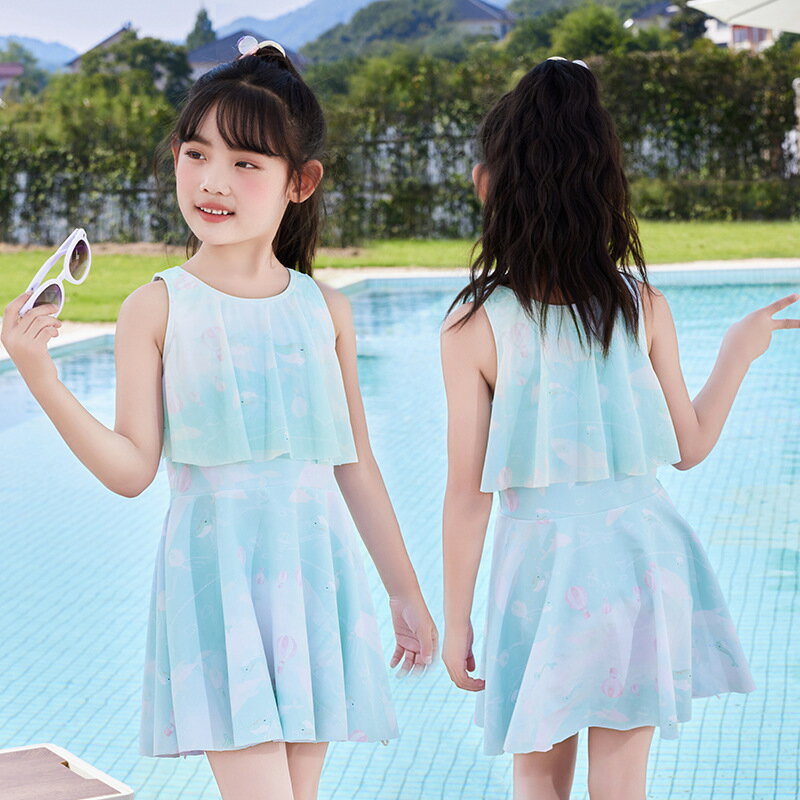 キッズ 水着 女の子 ファスナー ワンピース こども 水着 セパレート 水着 ビキニ ...