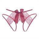【毎月1日限定!P2倍&10%OFF】セクシーランジェリー 大人 股割れ 可愛い 紐パン 穴あき下着 Tバック Gストリング エロい下着 オープンクロッチ 総レ...