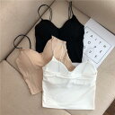 【毎月1日限定!P2倍&10%OFF】カップ付きキャミソール レディース 春夏秋冬 リブ 美背 へそ出し ショート丈 トップス ブラトップ ブラジャー ヨガウェ...