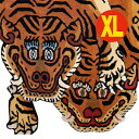 チベタン タイガー ラグ マット XL 