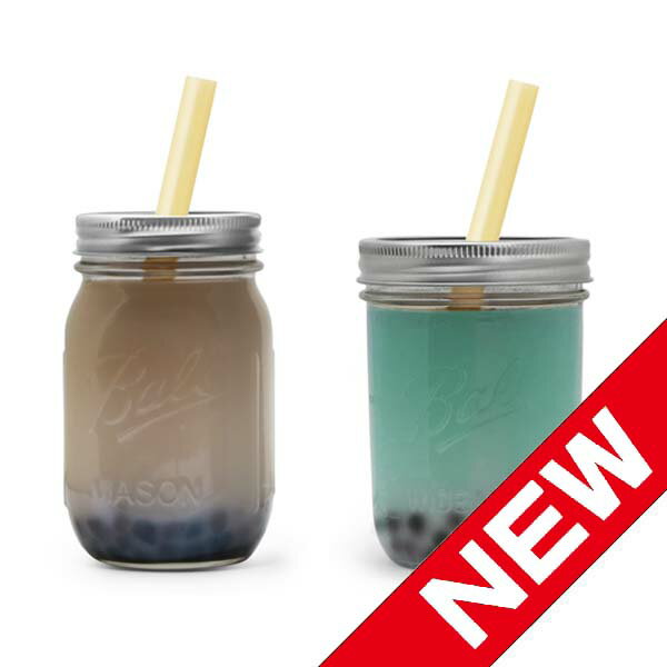 Ball  MASON JAR メイソンジャー 16oz タピオカ ストロー ドリンク ボトル 本体のみ