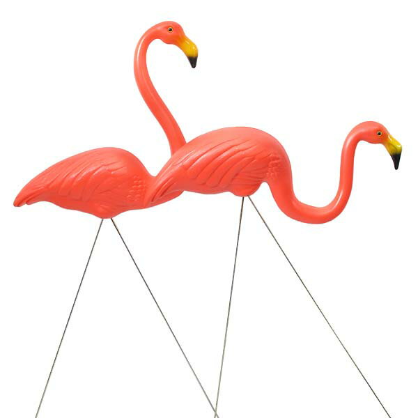 Pink Flamingo プラスチック オブジェ