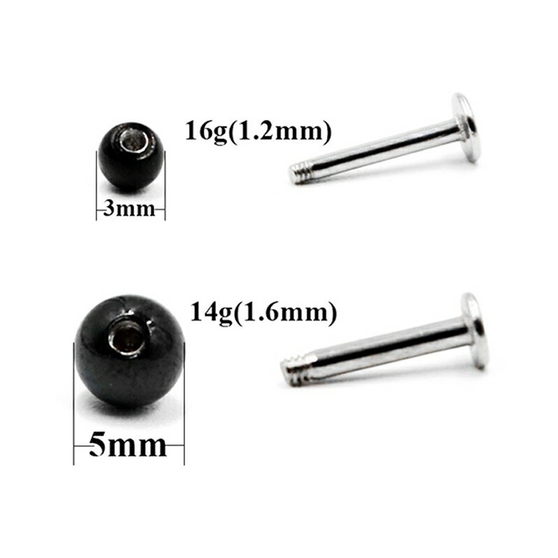 ボディピアスキャッチ ボールキャッチ 16G 14G 3mm 5mm ステンレス ネジ式 アクセ...
