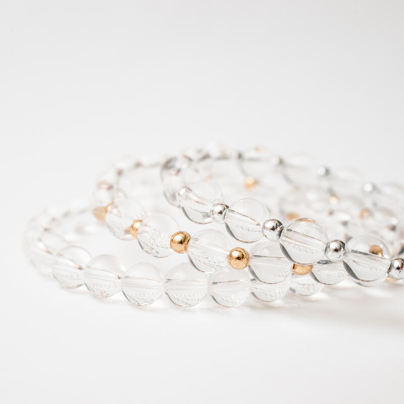 【定番人気】天然水晶ブレスレット 8mm 透明石 数珠 厄除け 開運 お守り パワーストーン メンズ レディース ペア アクセサリー 天然石ブレス 4月誕生石 ...