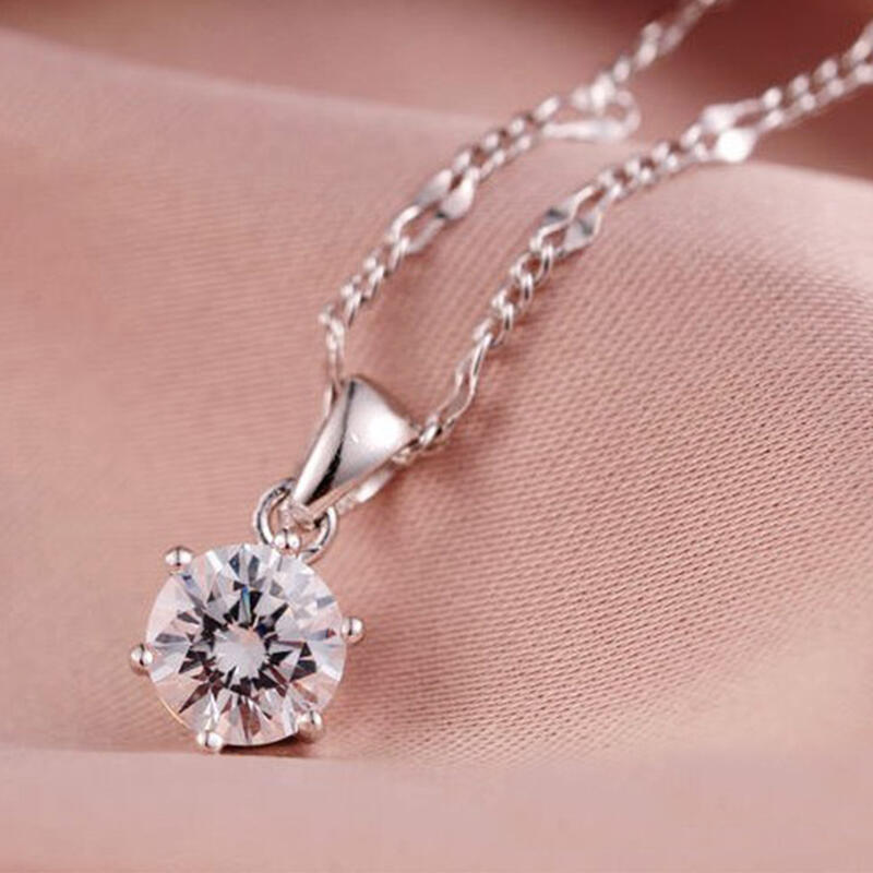 乐天商城 - 【7mm 一粒】シルバー925 刻印あり ネックレストップ ペンダントトップ キュービックジルコニア CZ シンプル 高見え 上品 レディース メンズ ハンドメイド DIY アクセサリーパーツ トップのみ Silver925 ソリティア 小ぶり