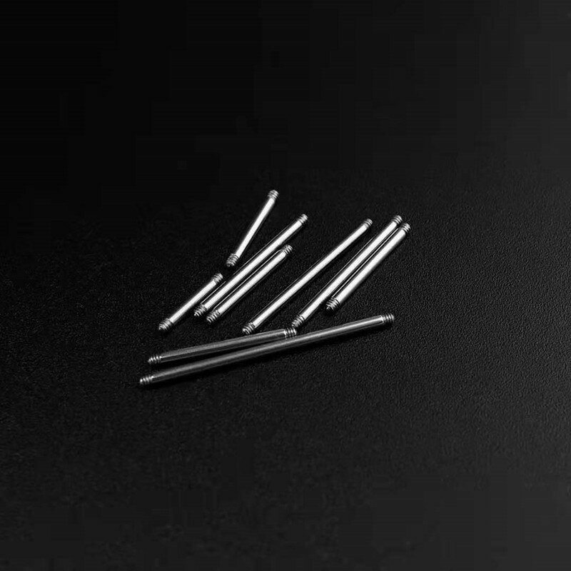 軟骨ピアス ストレートバーベル サージカルステンレス シルバー シャフト ボディピアス 20G 18G 16G 14G カスタムパーツ