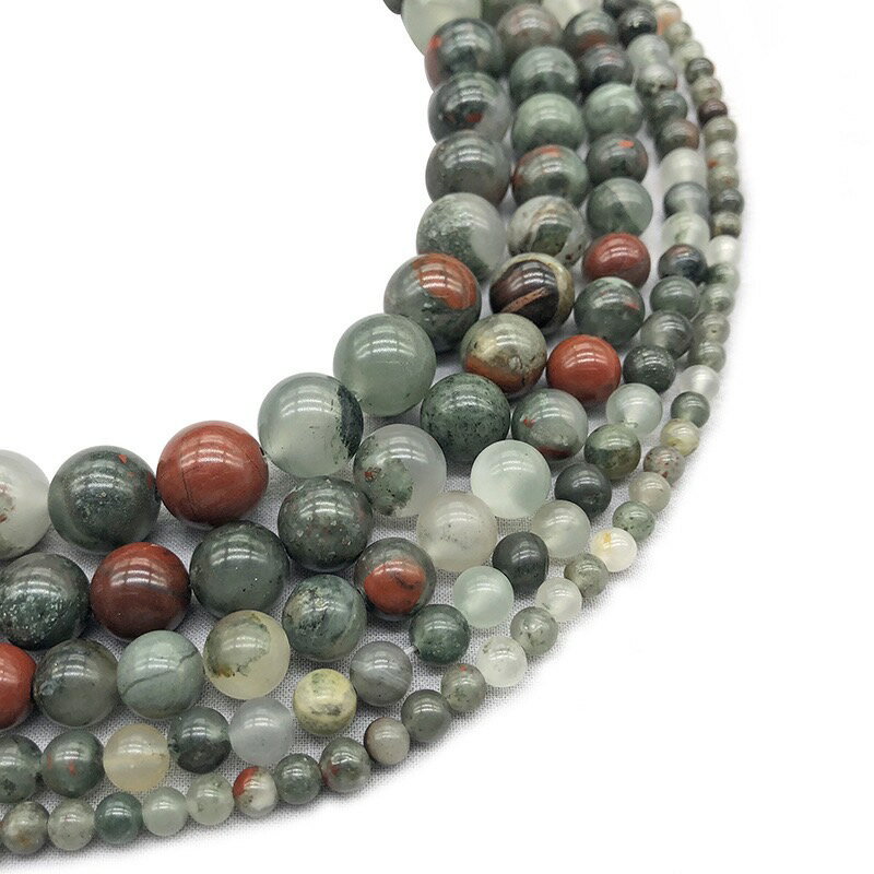 乐天商城 - 天然石ブラッドストーン1連 約38cm 4mm 6mm 8mm 10mm 12mm 天然石卸専門 天然石パワーストーン