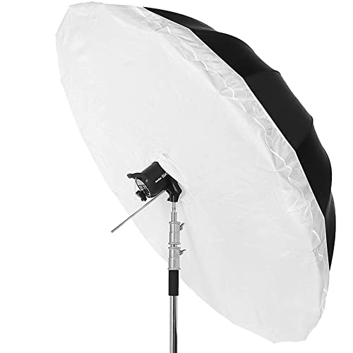 Godox 写真スタジオ 70インチ178 cmブラックシルバー反射傘スタジオ照明傘付き大きな拡散カバー布 (Godox 70インチ 黒と銀傘 + 拡散カバー布) [並行輸入品]