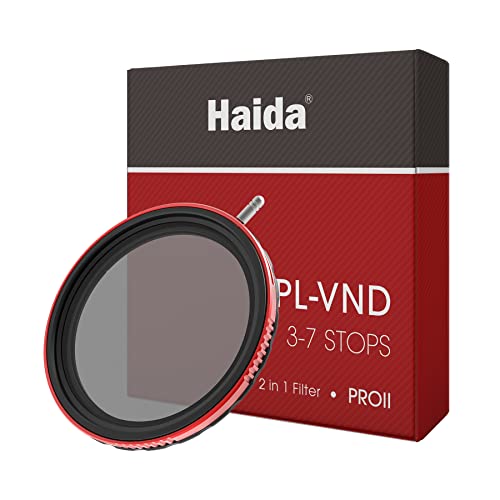Haida CPL VND フィルター 72mm - PLフィルター 可変NDフィルター 3~7ストップ ND8 ND16 ND32 ND64 ND128 減光フィルター 一枚二役