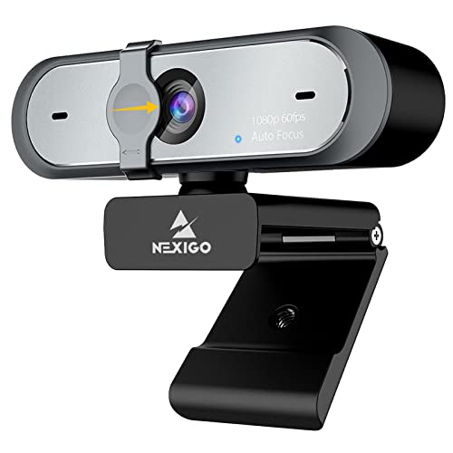 NexiGo webカメラ 60fps マイク内蔵 N660P 1080P ウェブカメラ ソフトウェア制御 カバー付属 オートフォーカス HD usbカメラ コンピューター用ウェブカメラ OBS/ゲーム/Zoom/Skype/FaceTime/Teams/