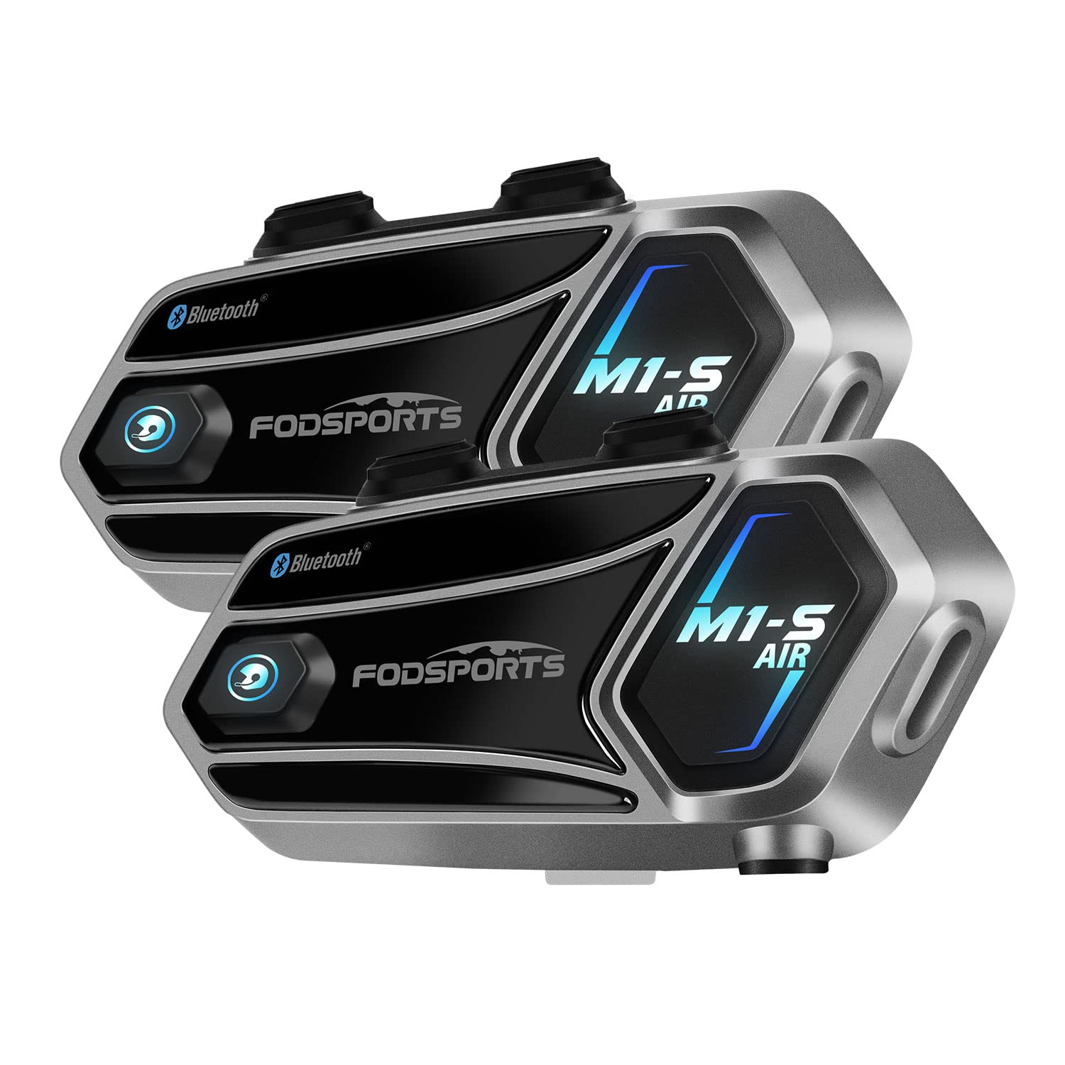 FODSPORTS バイク インカム M1-S Air インカム 連続使用20時間 接続自動復帰 3riders 2人通話 ワイドFM搭載 音楽共有 3段階音質調整 電源残量表示 ユニバーサル接続 オートバイ用Bluetoothヘッ…