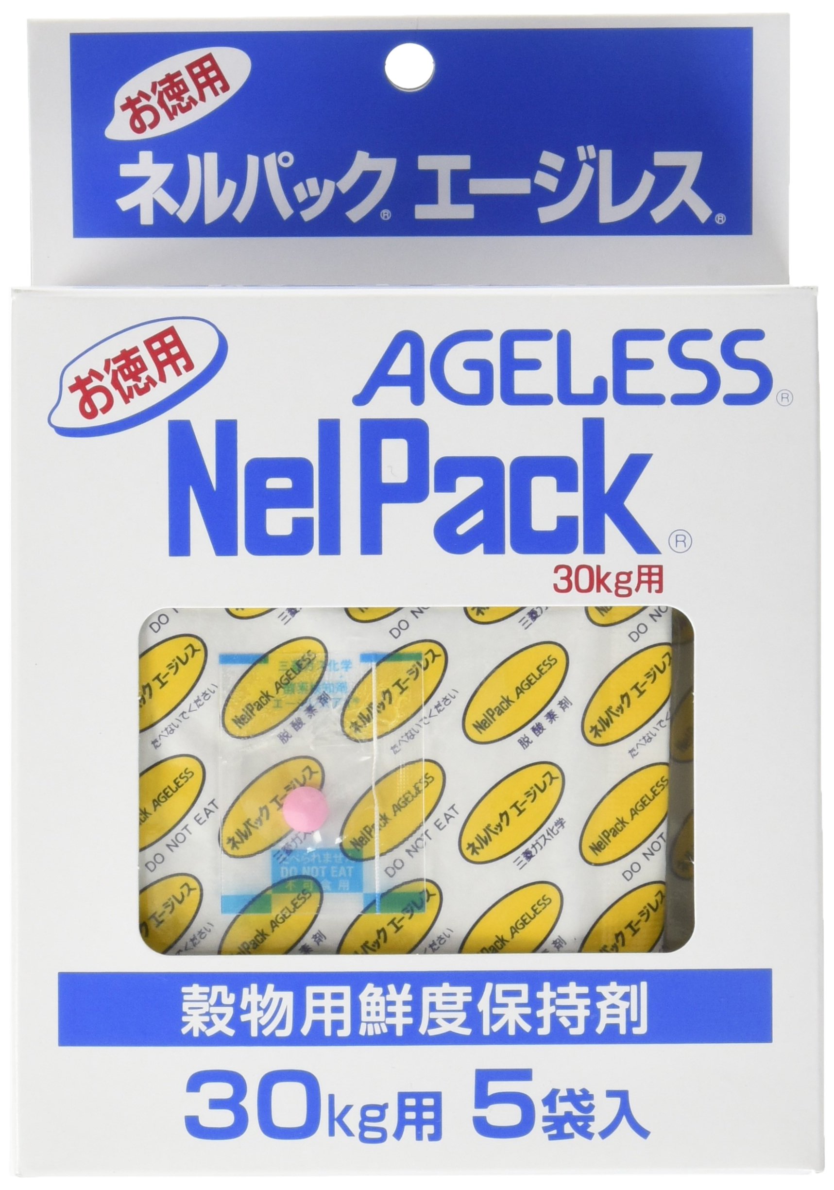 一色本店 穀物用鮮度保持剤ネルパックシリーズ30kg用 エージレス 5個入り