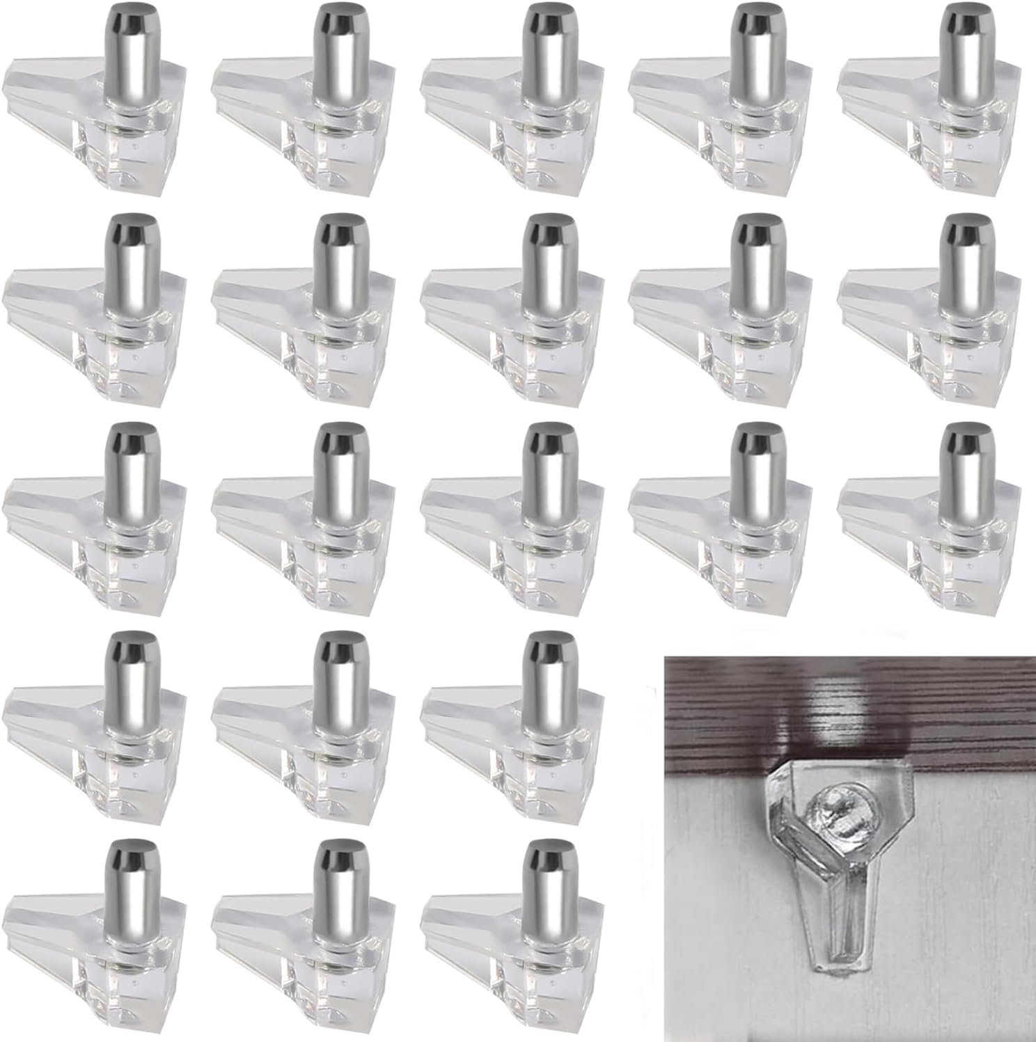 棚ダボ 差し込みタイプ50個セット金具 棚受け ダボ ピン径5mm 棚受ダボ 差込みダボ棚受 家具固定用 固..