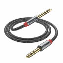 ANYPLUS 6.35 mm楽器ケーブル 2m6.35 mmギターラインステレオ標準プラグ線、公対公、調音台、ギター、拡声器、スピーカーなどを