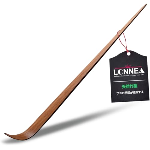 LONNEA 茶杓 ちゃしゃく 炭化 竹製 茶道具 竹茶杓 ティースプーン 抹茶 粉末 スクープ 天然竹製 茶器 抹茶スクープ 茶道 アクセサリ