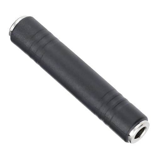 中継プラグ黒/-/AD-64M・パッケージ個数:1・TECH 中継プラグ・モノラルフォンメス⇔モノラルフォンメス・直径:14mm X 長さ:75mmギターコード用延長プラグ。両サイドにモノラルフォンオスをつなぐことにより、ギターコードを延長する事が出来ます。