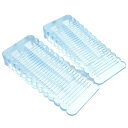 スライドドアロック ドアストッパー 引き戸 開き戸 差し込み式 いたずら防止 挟むだけ クリア 2個