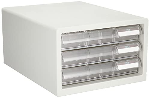 プラス レターケース A4縦 浅型3段 LC-103A 16-084 ホワイト