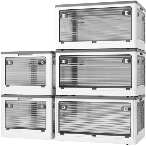 X XUNTAO収納ボックス 折りたたみ蓋付き 積み重ね 全方向から取り出せる 収納ケース 衣類 布団 小物 収..