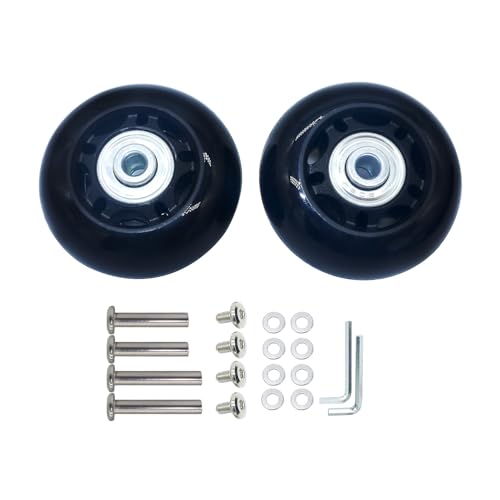 YongXuan 静音シリーズキャスター 車輪用交換タイヤキット スーツケース ショッピングカート キャリー..