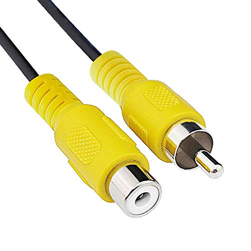 Charyza HD10 5mイエローヘッド1対1ロータスラインオス-メスrca革命的なバスバーDVD接続TVラインAVビデオケーブル