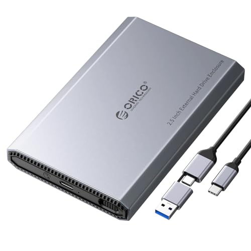 ORICO アルミ 2.5インチ HDD ケース USB C 3.2 GEN 2接続 2.5インチ SATA HDD/SSD ケース 6Gbps