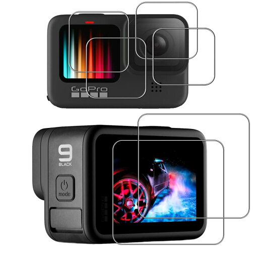 2枚セットFor Gopro Hero 12 Gopro Hero 11 GoPro hero10 HERO9 Black 用 ガラスフィルム 2枚セットFor Gopro Hero 12 Gopro Hero 11 GoPro hero10 HERO9 Black 用 ガラスフィルム