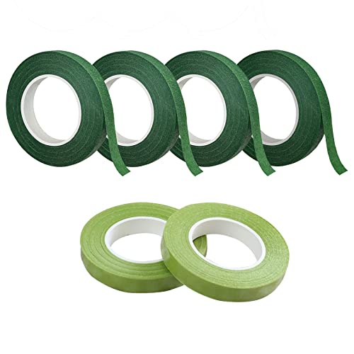 BTtime フローラテープ 6個セット 造花テープ 幅12mm 花の接着剤 手芸 DIY フラワーアレンジメントキッ..
