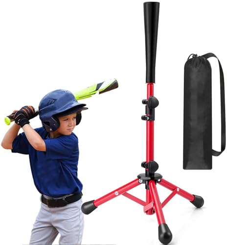 バッティングティー 子供53-76cm無段階式 バッティング ティースタンド 野球ボール置きティー 練習 打..