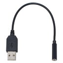 アイネックスAINEX USBオーディオ変換ケーブル 4極ヘッドセット用 ADV-127A