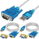 Xiatiaosann USBシリアル変換ケーブルRS232 9ピンオスDB9-USB 2.0 オス変換シリアルケーブル、チップセットとDB9メ
