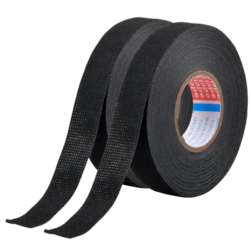 配線 テープ 車 難燃テープ ワイヤーハーネス テープ 耐熱 黒 幅19mm 長さ15m 自動車用絶縁テープ 電気..