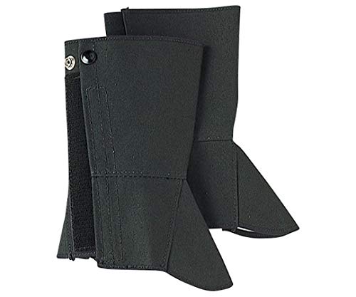 おたふく手袋 脚絆 綿100% 帆布 足カバー ホック式 マジック式 #444 ブラック フリー