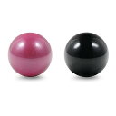 Perixx ペリックス PERIPRO-303 X2D 交換用トラックボール2個セット光沢仕上げ - ブラック・ピンクの2色セット(2)