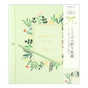 ミドリ 色紙 三つ折り カラー色紙 リボン付 花柄 33256006