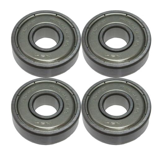 ミニチュアベアリング NSK スチール 両シール付 608ZZ 内径8mm×外径22mm×幅7mm 4個入り）