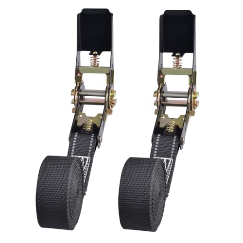 Azarxis ラチェットベルト 荷締めベルト ラッシングベルト タイダウンベルト 破断800kg 反射材入り 荷締機 固定ベルト 結束バンド