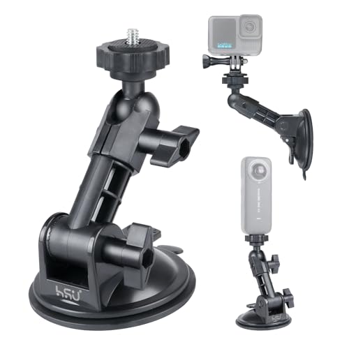 乐天商城 - HSU 吸盤マウント 車載マウント gopro用車載ホルダー Insta360 カメラ用 超強吸着力・360回転 吸盤 insta360 x5/