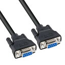 DTECH RS232C シリアルケーブル 2m クロスケーブル メス-メス(2)