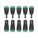 YFFSFDC ネジ端子アダプタ 5.5mm x 2.1mm DC 12V DCジャック 電源アダプタ クイックコネクタCCTVカメラ LEDテ
