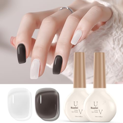 kanfei ジェルネイル カラージェル 13ml*2 シアーカラー 高発色カラー UV/LED対応 初心者＆プロ適用 ポ..