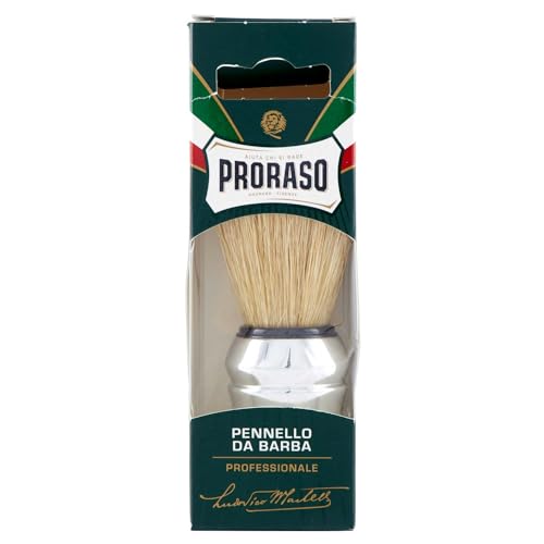 PRORASO ポロラーソ シェービングブラシ 泡立て用ブラシ 豚毛100% 使用 髭剃り イタリア製 1個 x 1