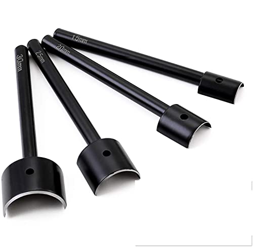 レザークラフト 専用 ポンチ レザー クラフト 工具 4本セット 30mm 25mm 20mm 15mmの4種類 バッグ ベルト 財布 等の端