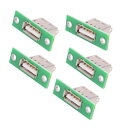 CYコネクタ 5個/セット DIY OEM USBタイプAメスソケットコネクタ パネルマウントはんだタイプ