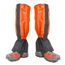 Renjzle レッグカバー 登山ゲイター スパッツ 長さ46センチ ゲーター 登山用 渓流 ゲーター 雨や雪 砂埃や泥汚れから守るレッグカバー