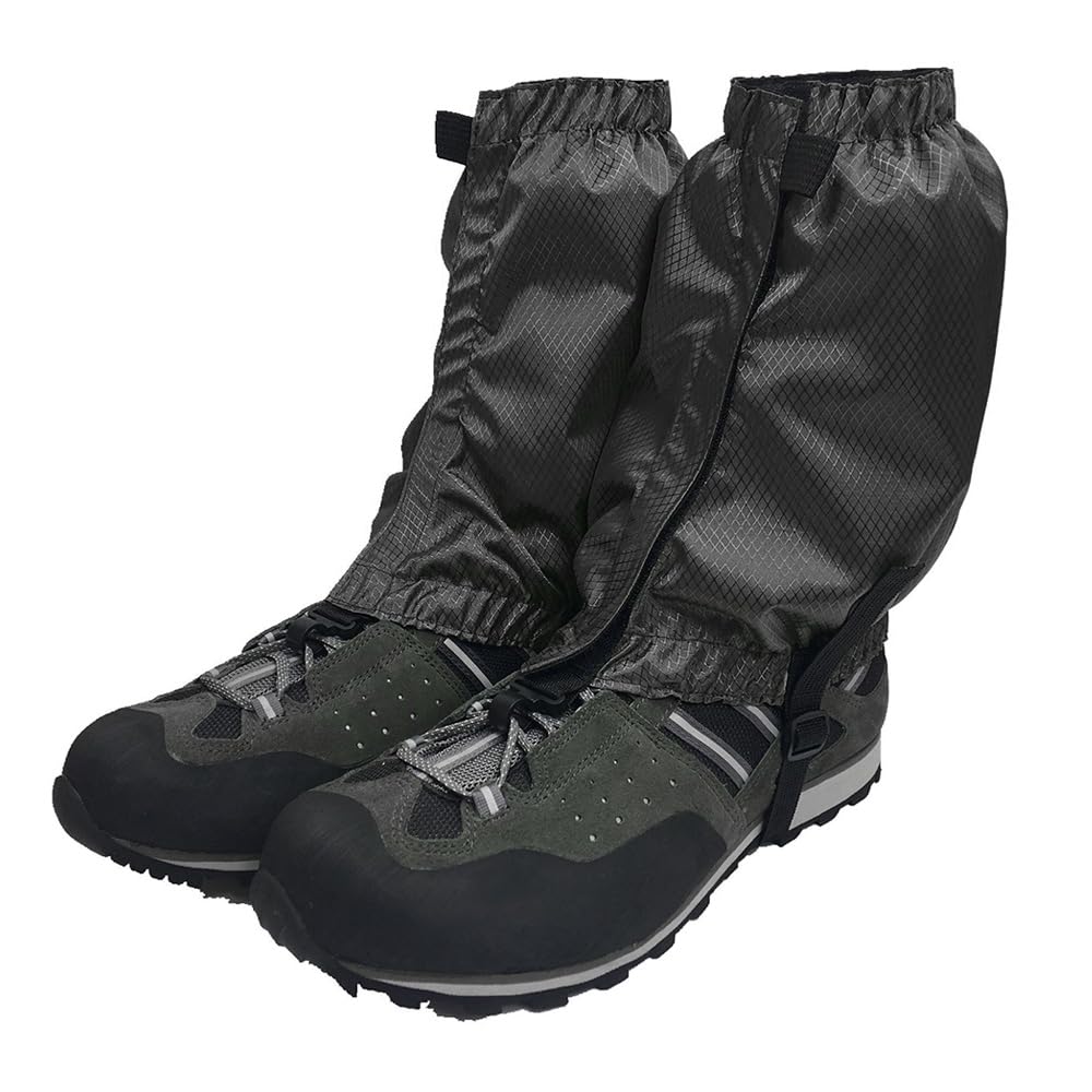 Renjzle 登山用ゲイター・スパッツ 軽量防水素材採用 レディース&メンズ オールシーズン適用 通気性 雨・泥・砂よけ 悪天候対応 トレッキ